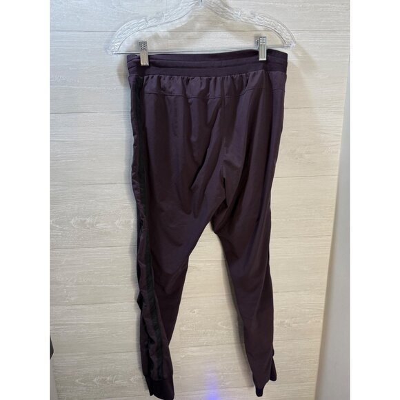 GapFit Womens Purple Jogger Pants With Black Side Stripe Ribbed Waistband & Cuff - Picture 9 of 14